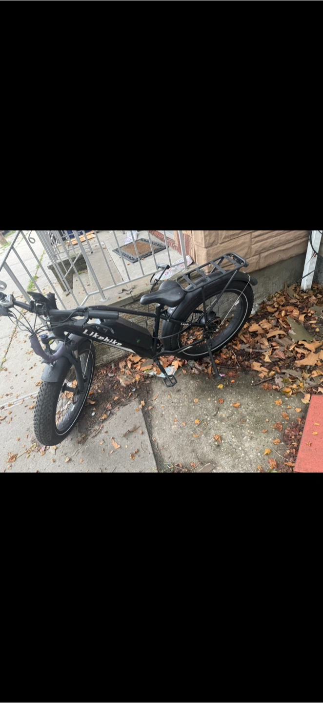 E bike used and battery not included