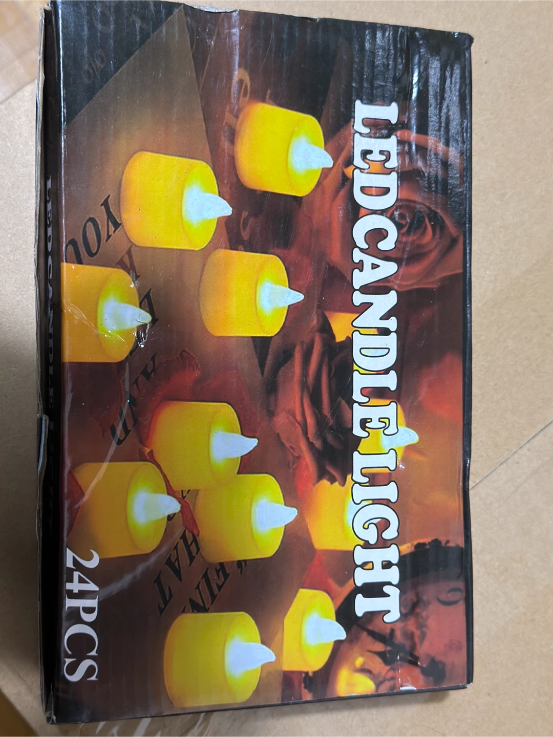 24 Piece Heart-Shaped LED Candle Light Set