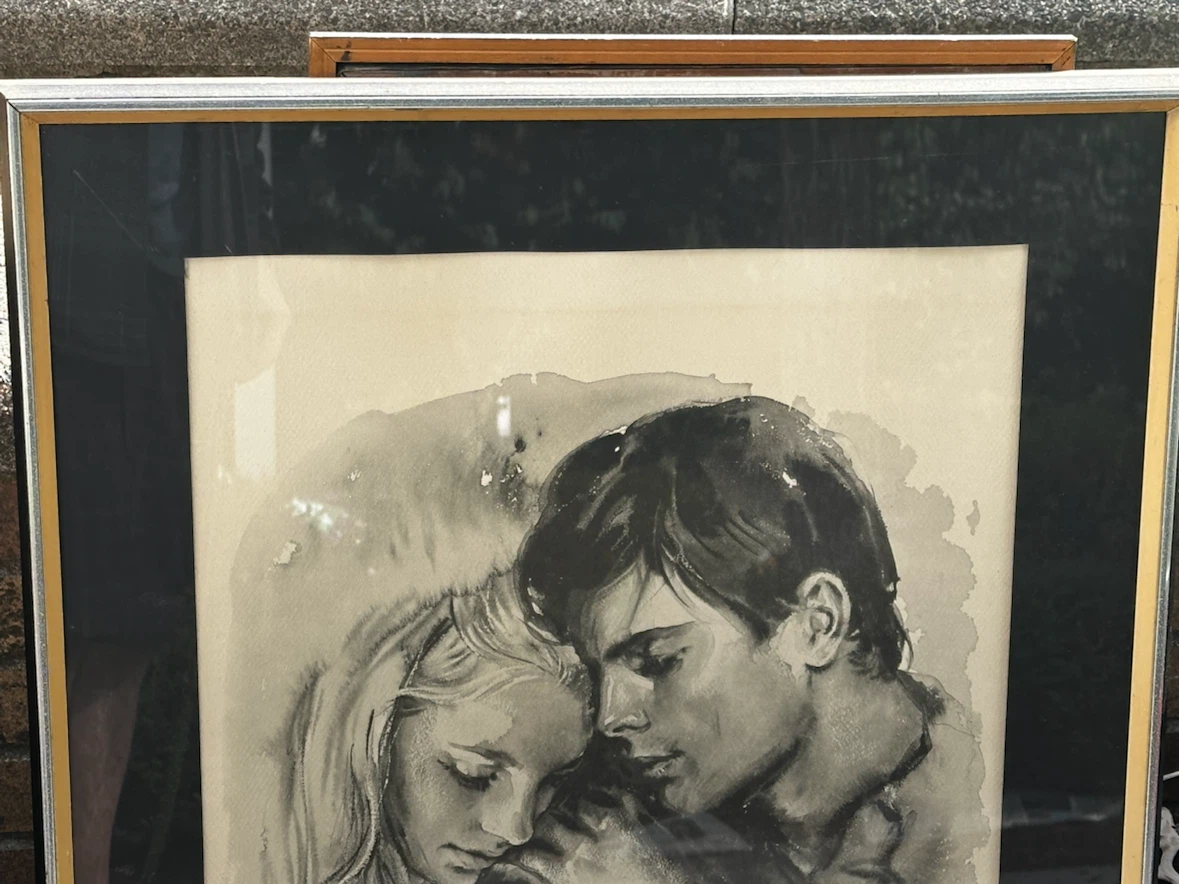 Vintage Sandu Liberman Lovers Lithograph - photo 2