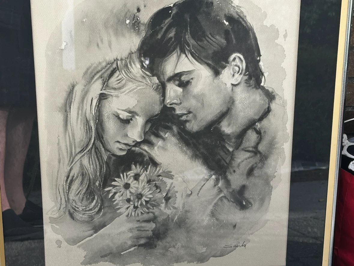 Vintage Sandu Liberman Lovers Lithograph - photo 3