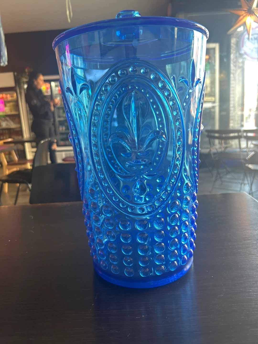 Blue Drink Dispenser with Tap - photo 3