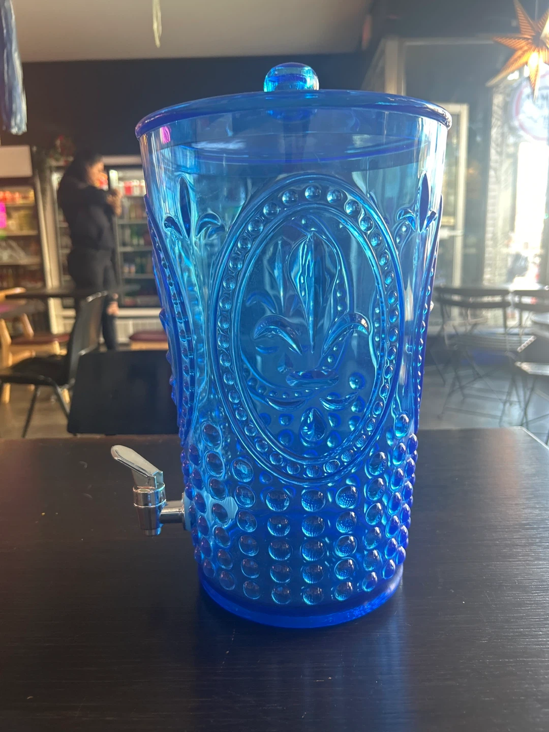 Blue Drink Dispenser with Tap - photo 4