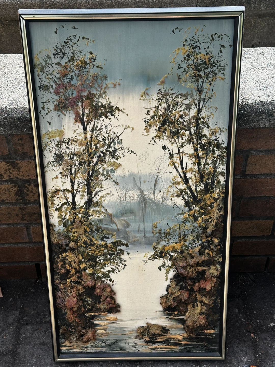 Mid century textured art
