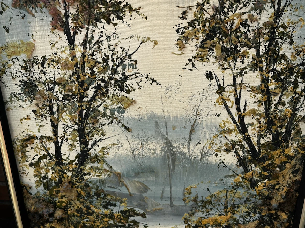 Mid century textured art - photo 3