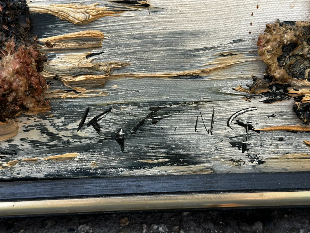 Mid century textured art - photo 5