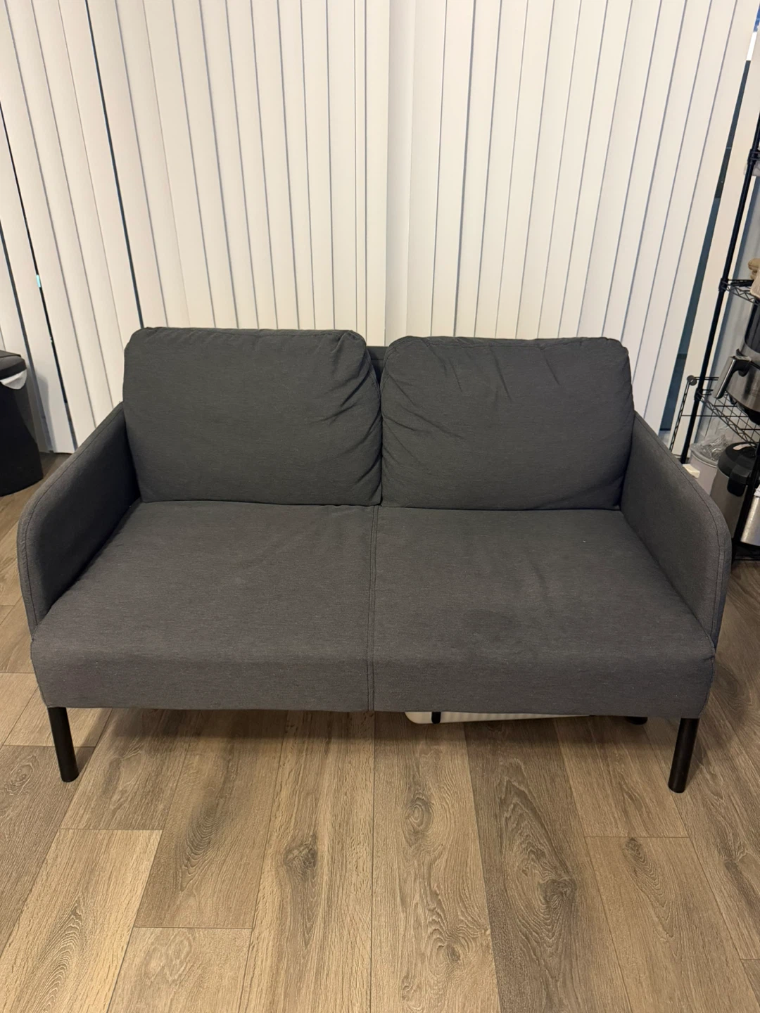 Dark Grey Loveseat Sofa