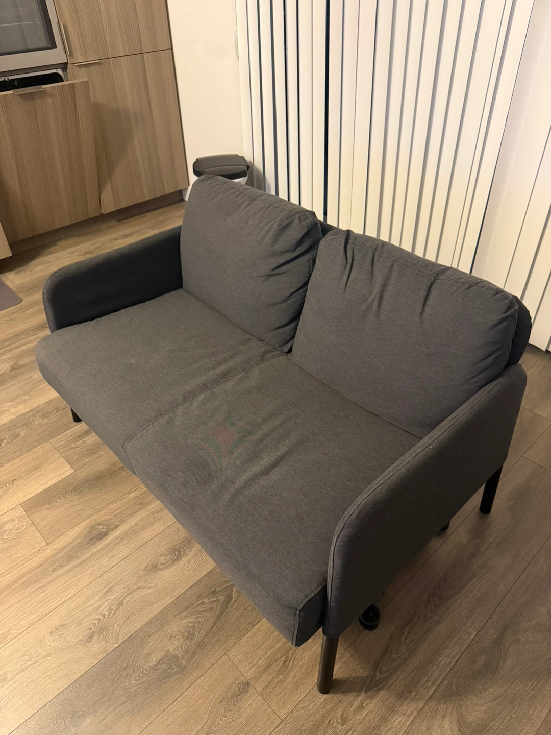 Dark Grey Loveseat Sofa - photo 3