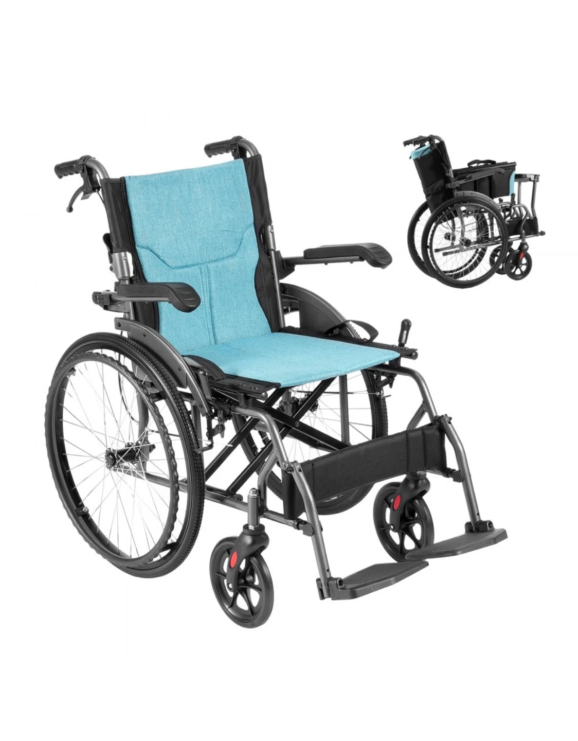 VEVOR Folding Wheelchair 18 inch