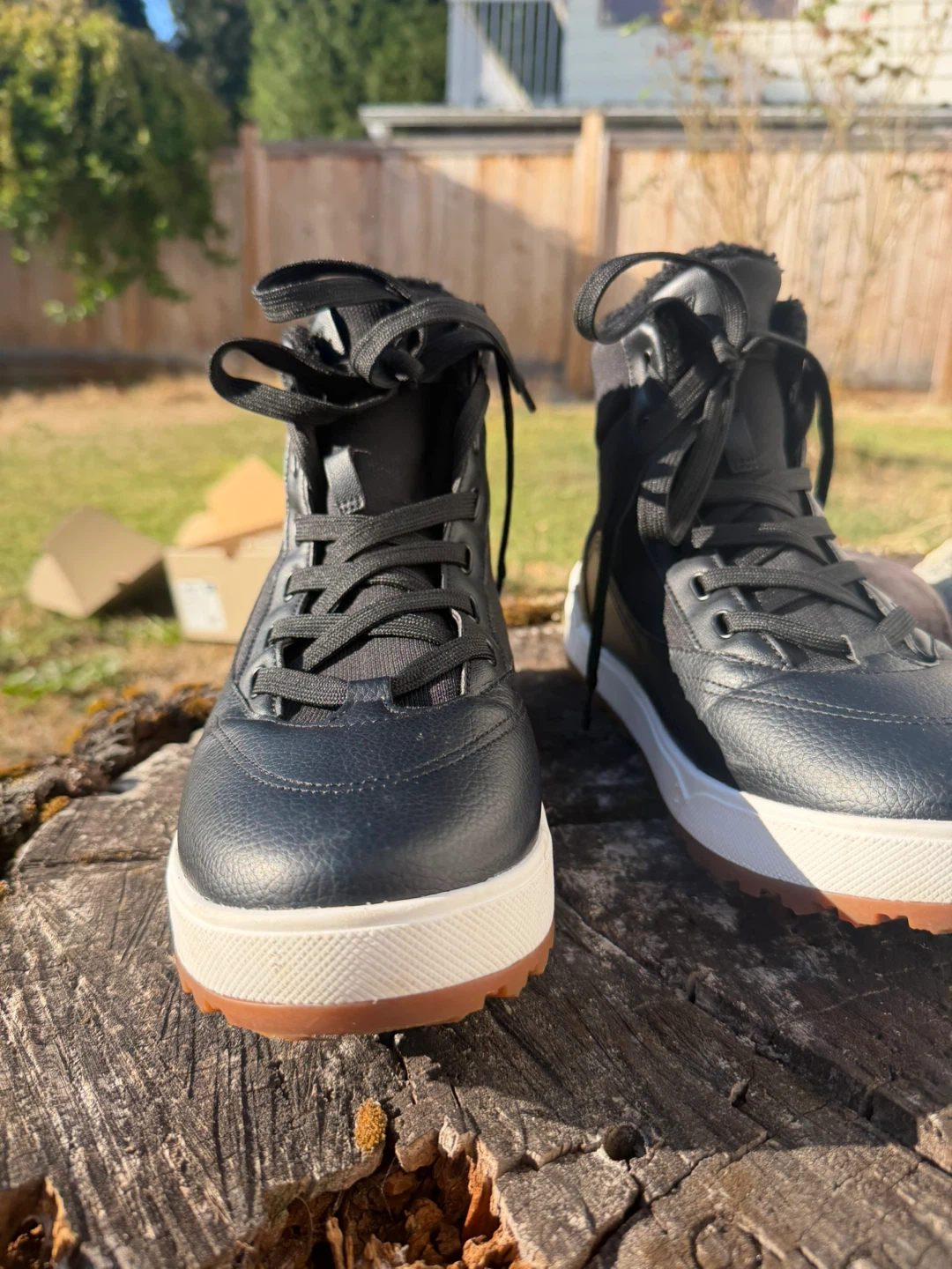 Vessi Alta High Top Men's Size 9 Asphalt Black