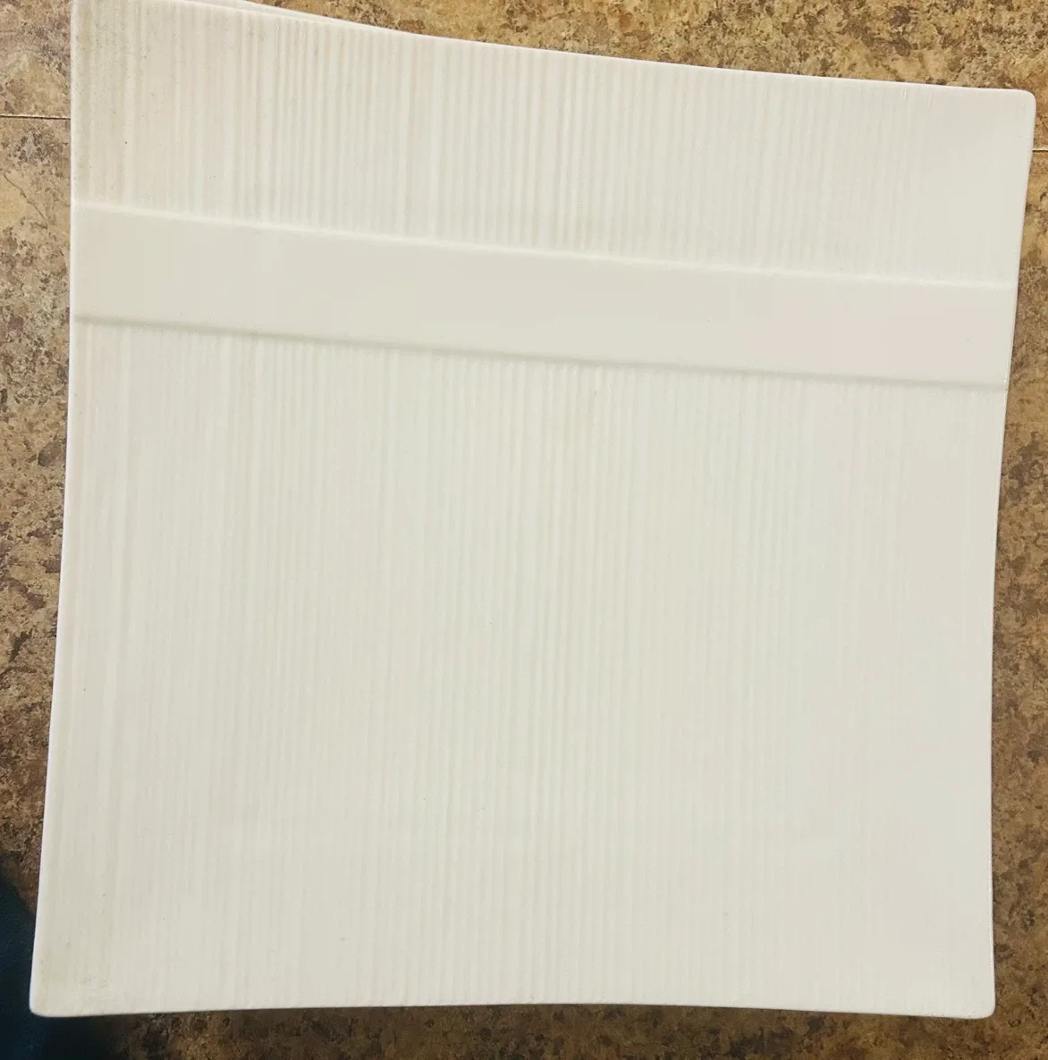 Moving Sale:::Set of Square Ceramic Dinner Plates