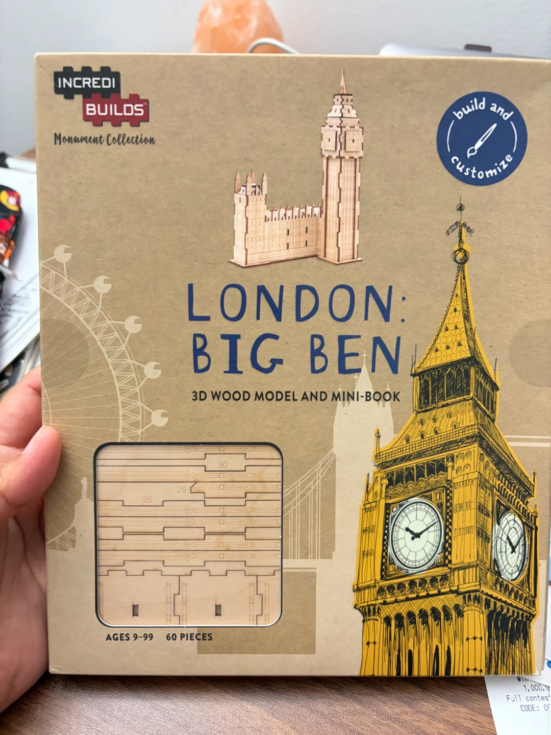 London Big Ben 3D Wood Model Kit