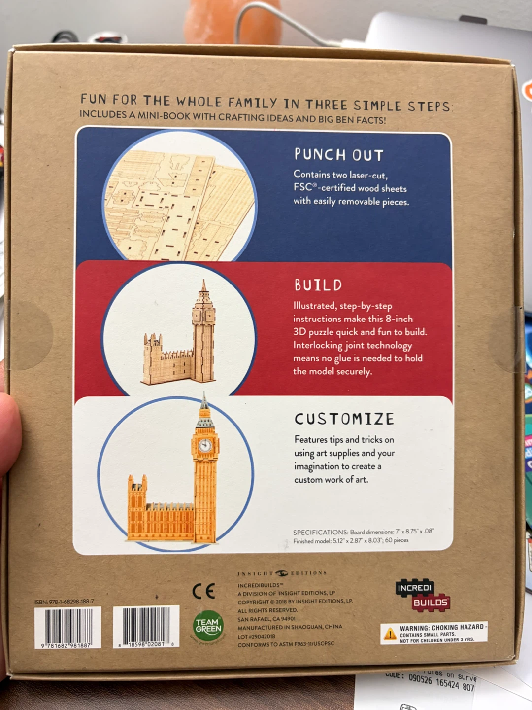 London Big Ben 3D Wood Model Kit - photo 2