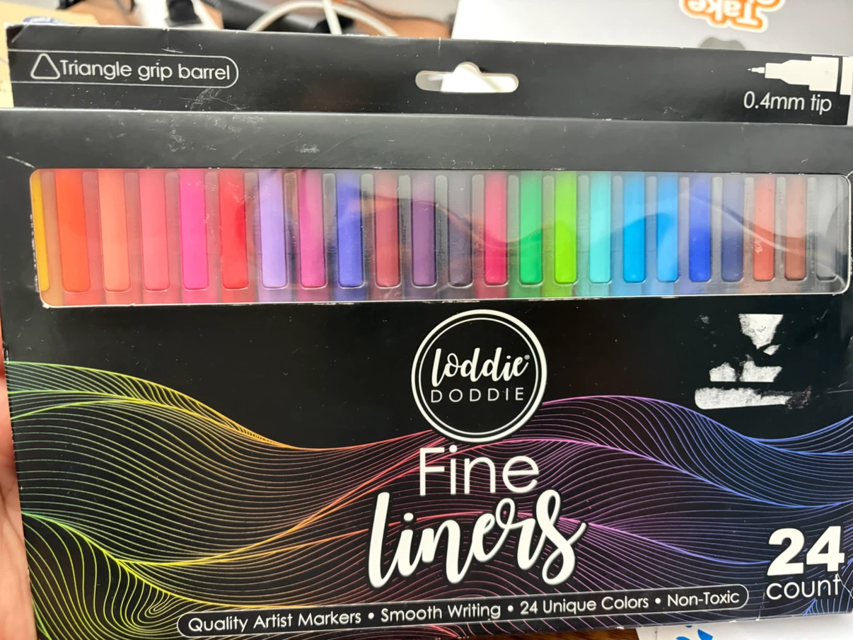 Loddie Doddie Fine Liners - 24 Unique Colours