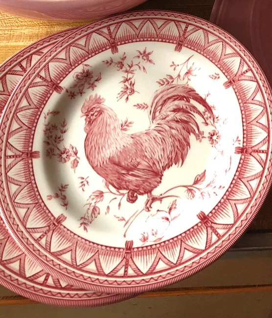 Red Rooster Decorative Plates 4