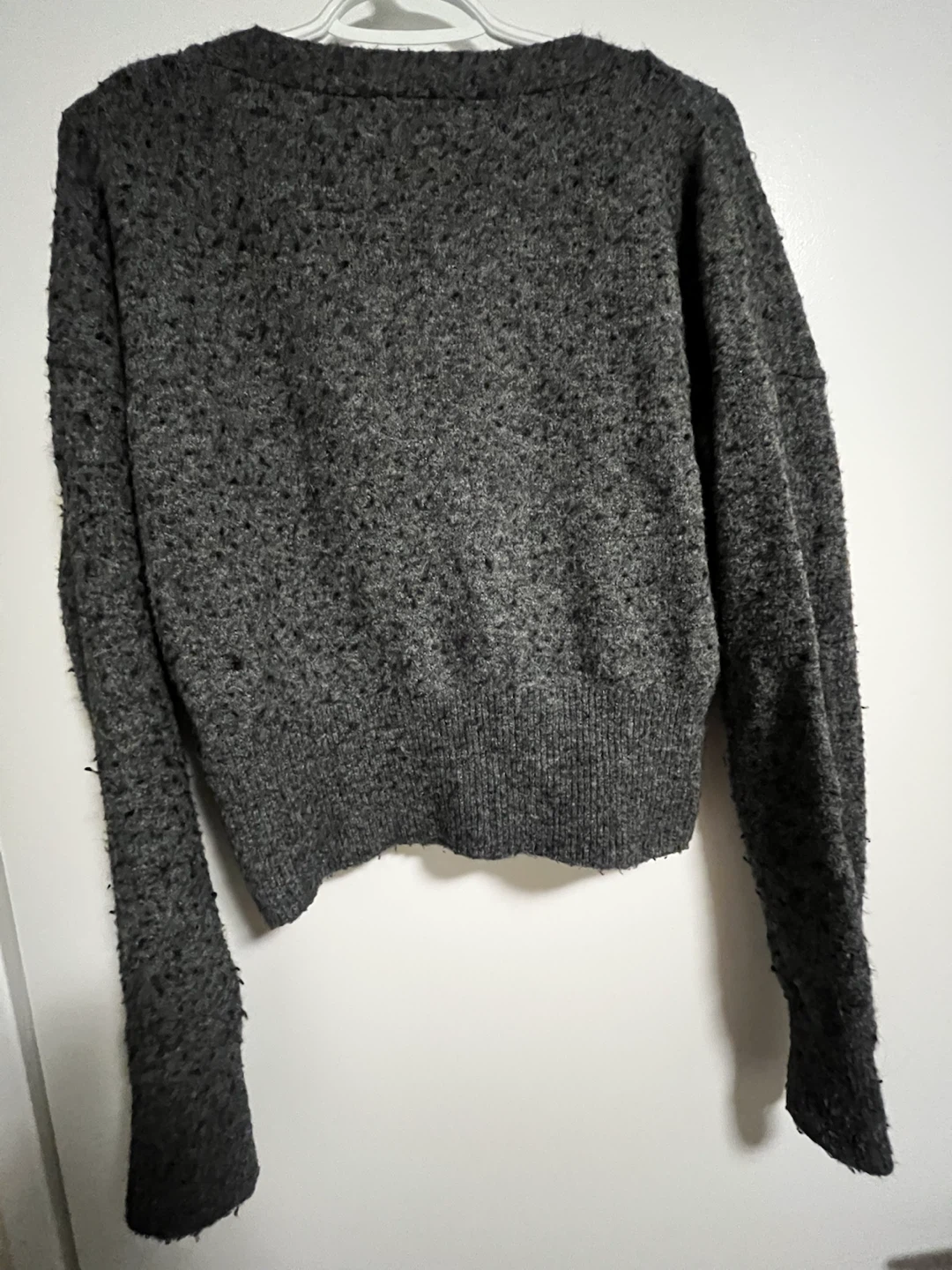 Zara Grey Textured Cardigan - photo 3