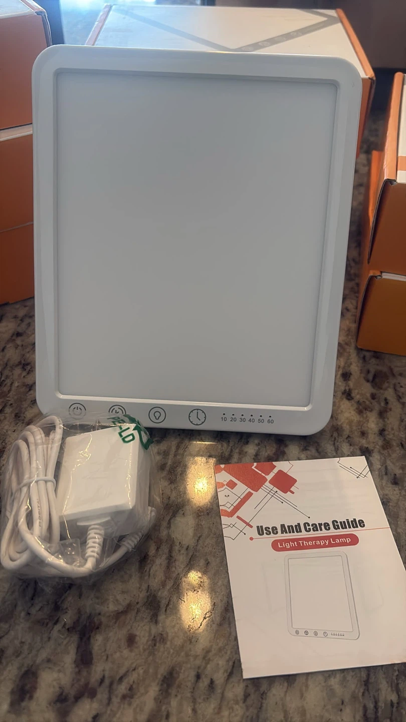 Light Therapy Lamp with Timer and Stand