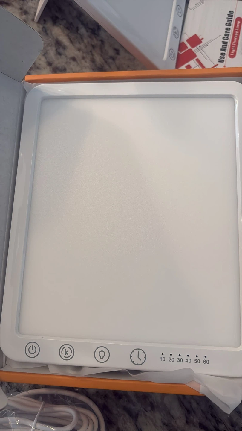 Light Therapy Lamp with Timer and Stand - photo 3