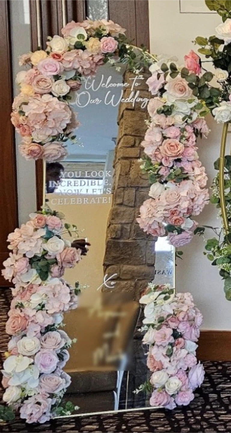 Handmade Luxury Real-Touch Floral Wedding Arch – $500 - photo 3