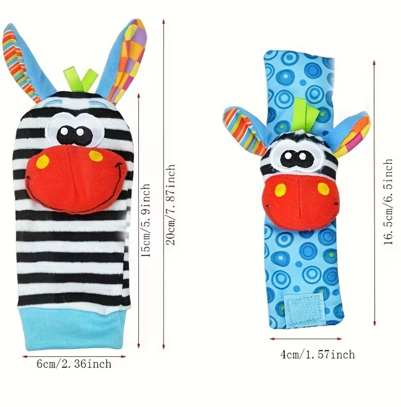 Baby Wrist Rattle and Sock Set + Extra FREE Bee Wrist Rattle - photo 2
