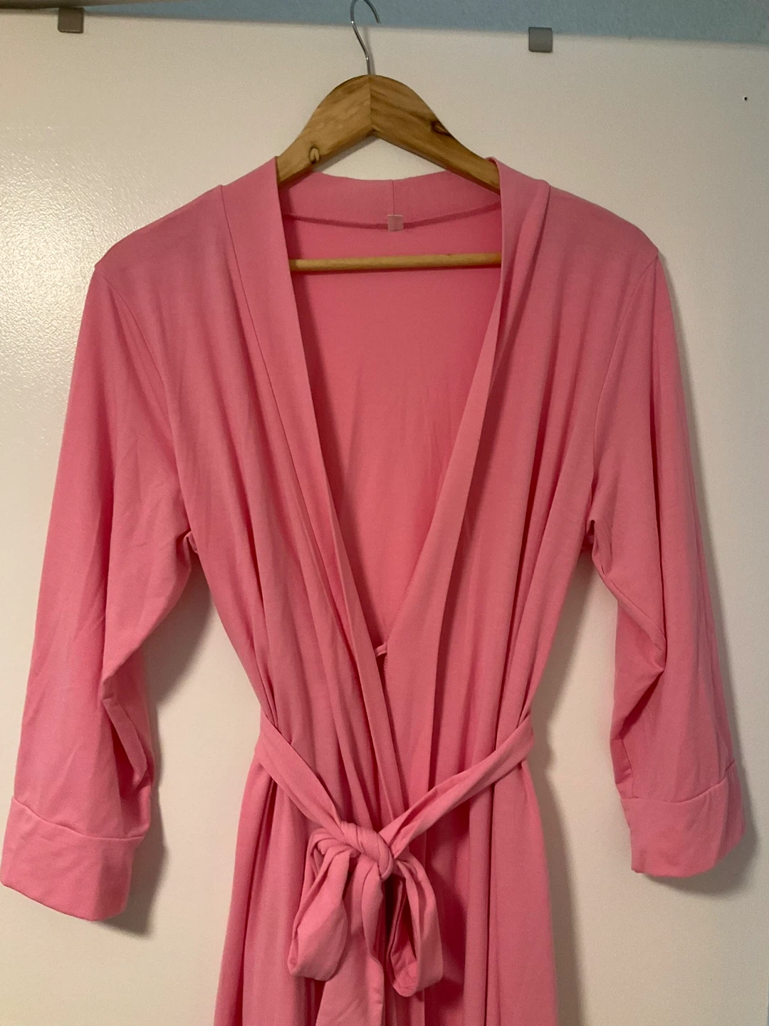 Pink Cotton Dressing Gown size large - photo 2