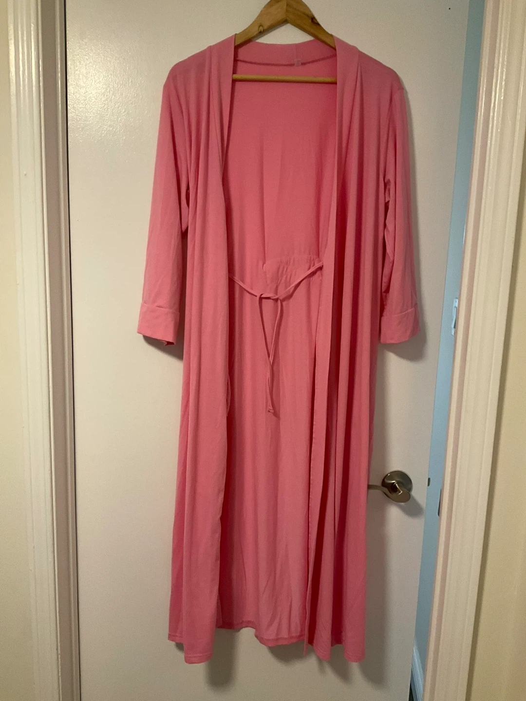 Pink Cotton Dressing Gown size large - photo 3