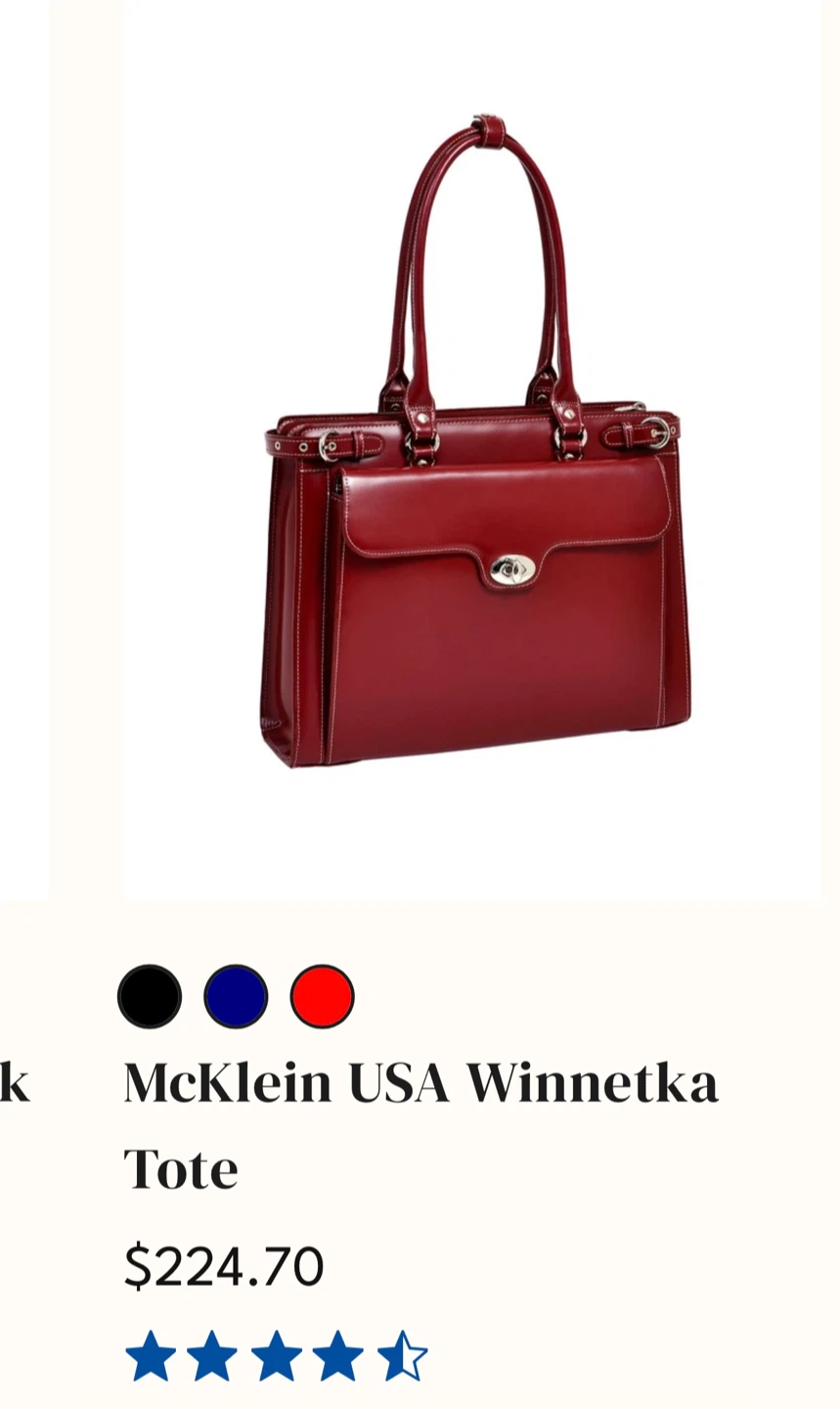 McKlien USA Winnetka Tote Bag - Pink