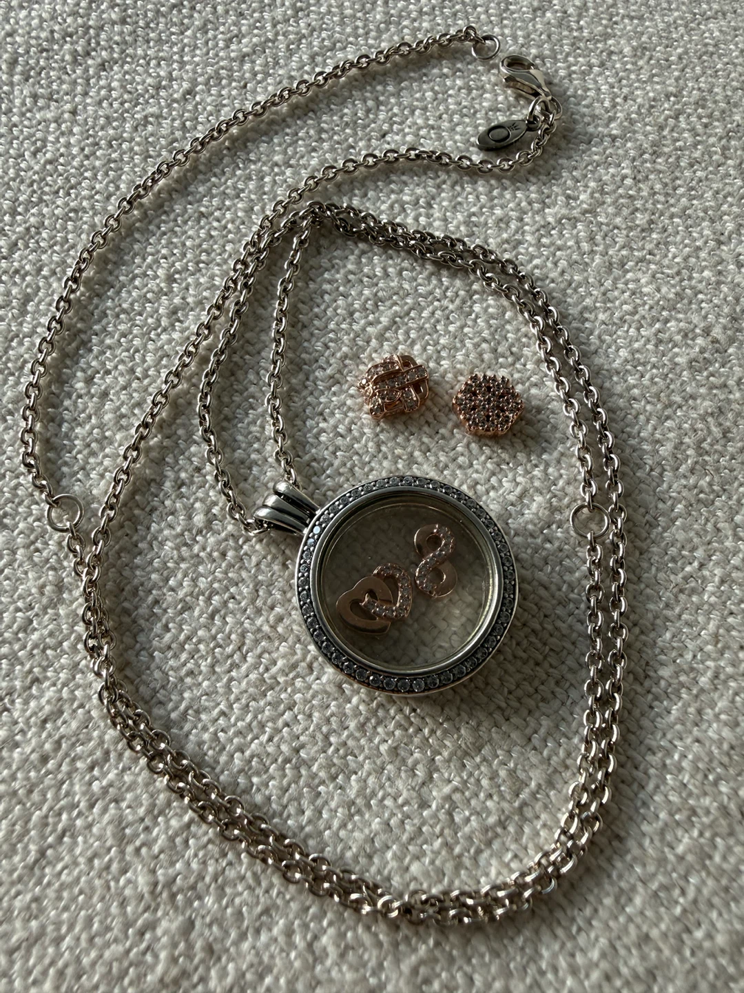 Pandora Floating Locket Necklace with Charms - photo 2
