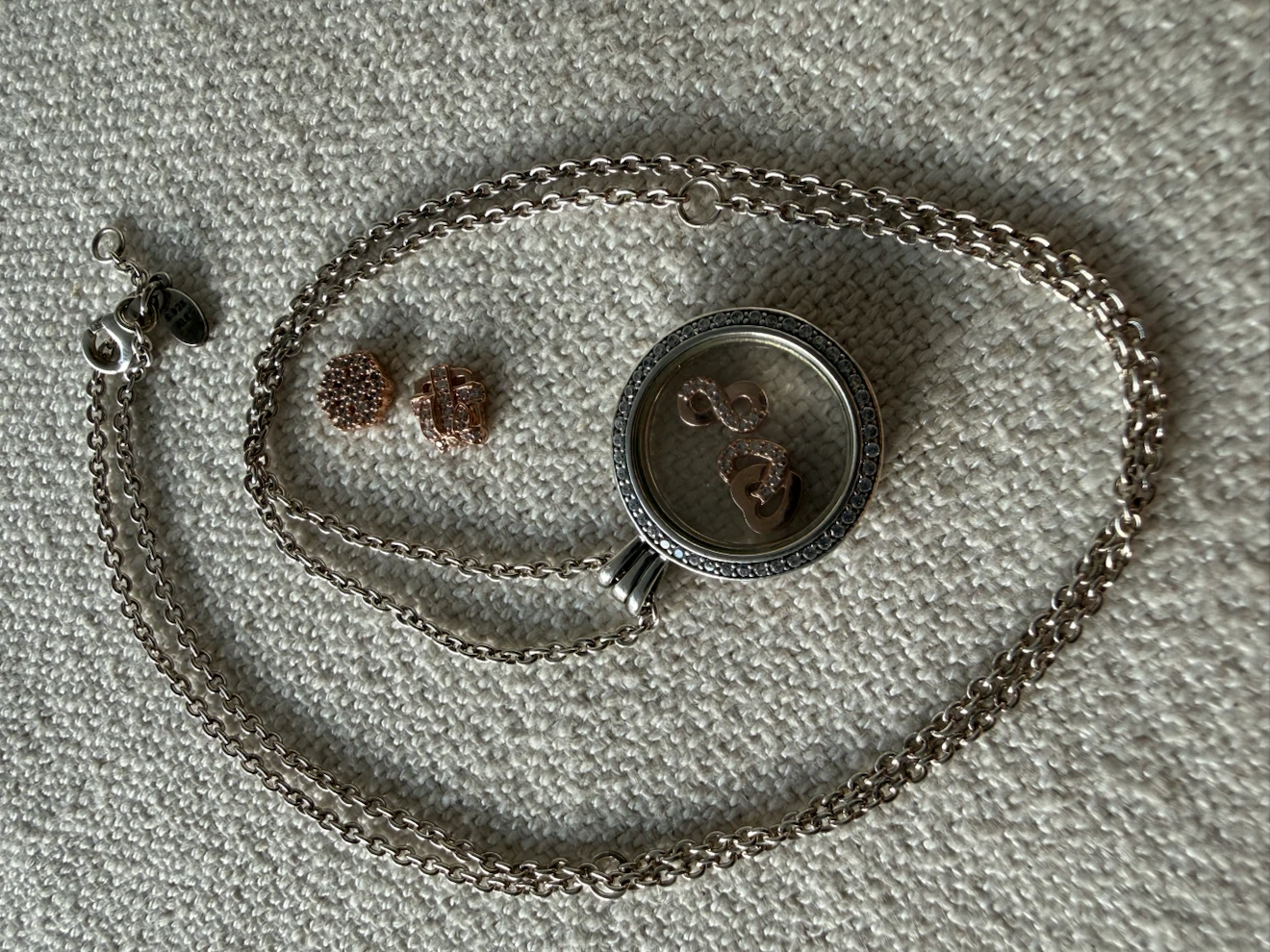 Pandora Floating Locket Necklace with Charms - photo 3