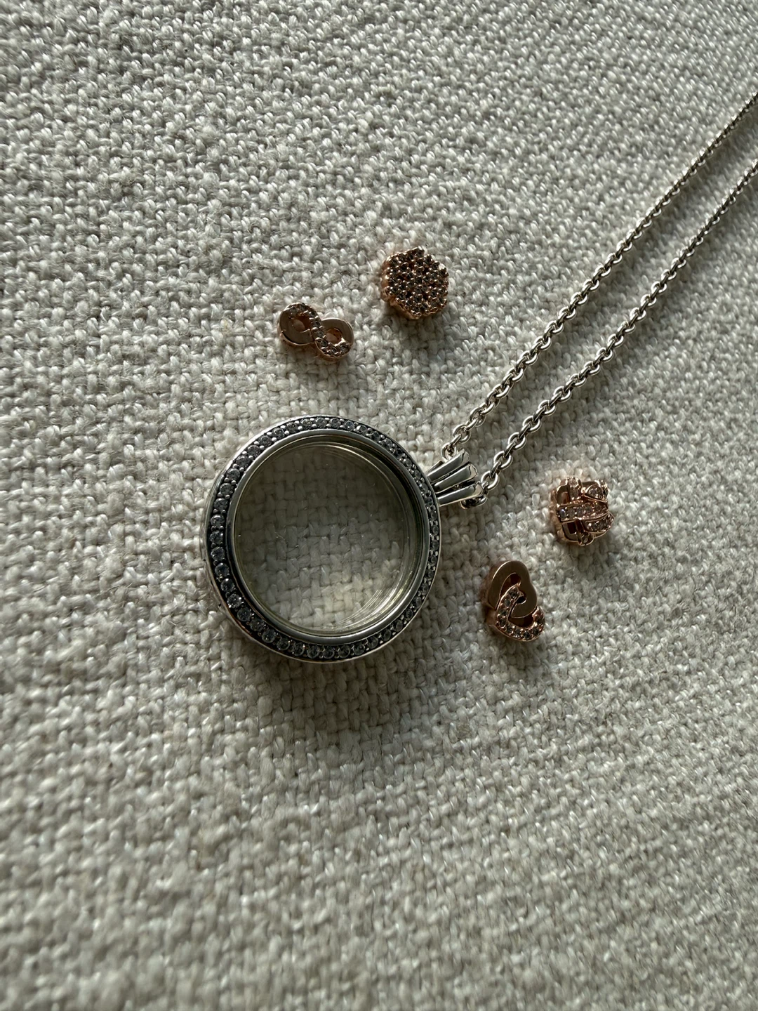 Pandora Floating Locket Necklace with Charms - photo 5