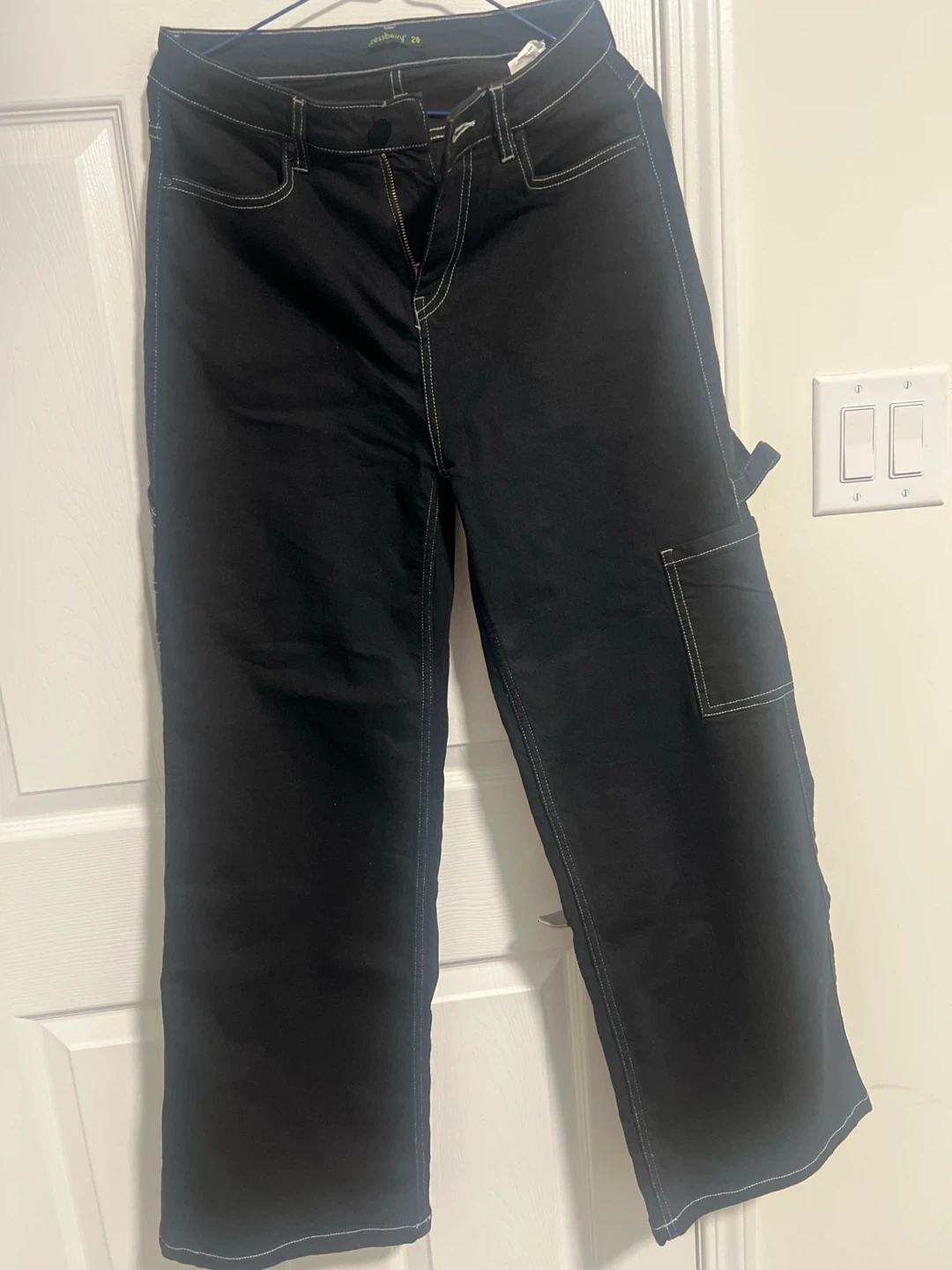 Denim jacket, black pants and a top - photo 2