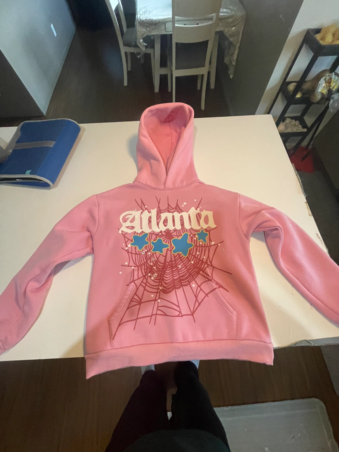 Pink Atlanta Sp5der Hoodie
