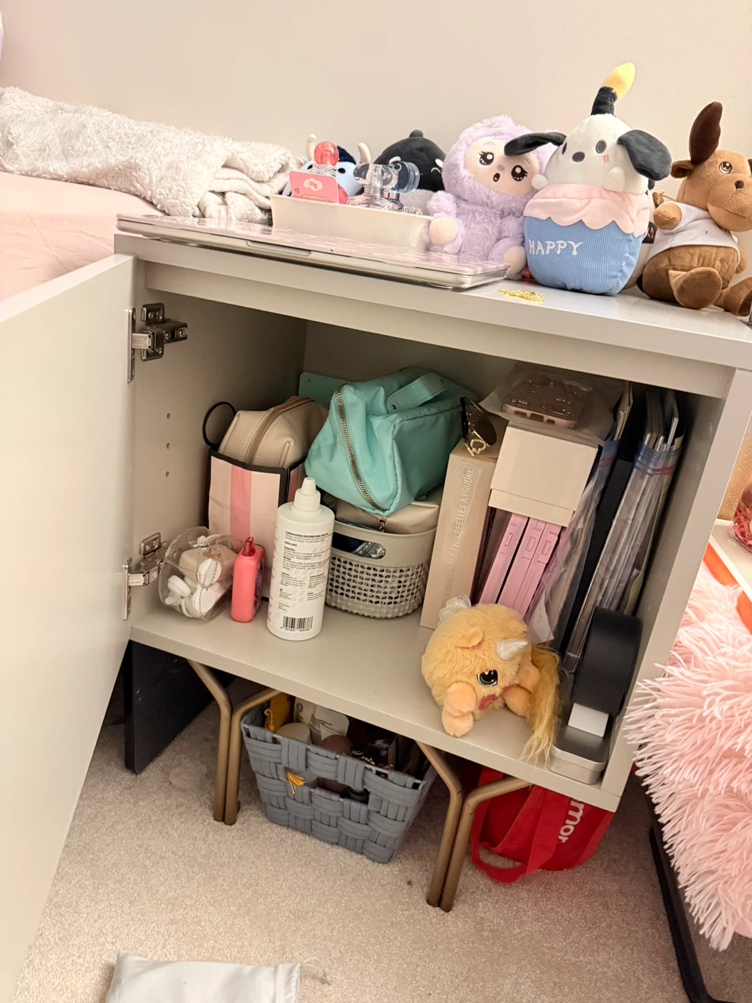 Modern Light Grey Bedside Cabinet - photo 4