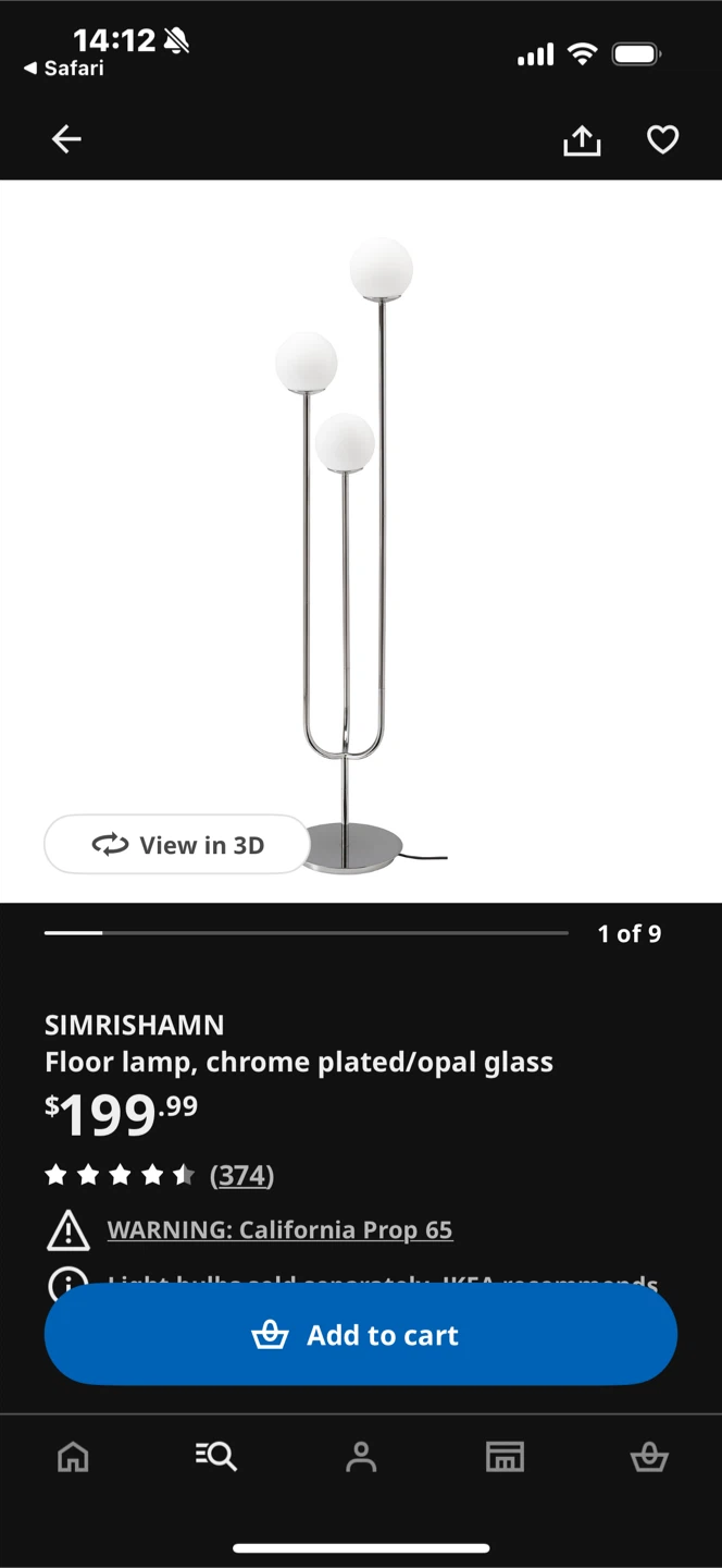IKEA SIMRISHAMN Floor Lamp - photo 3