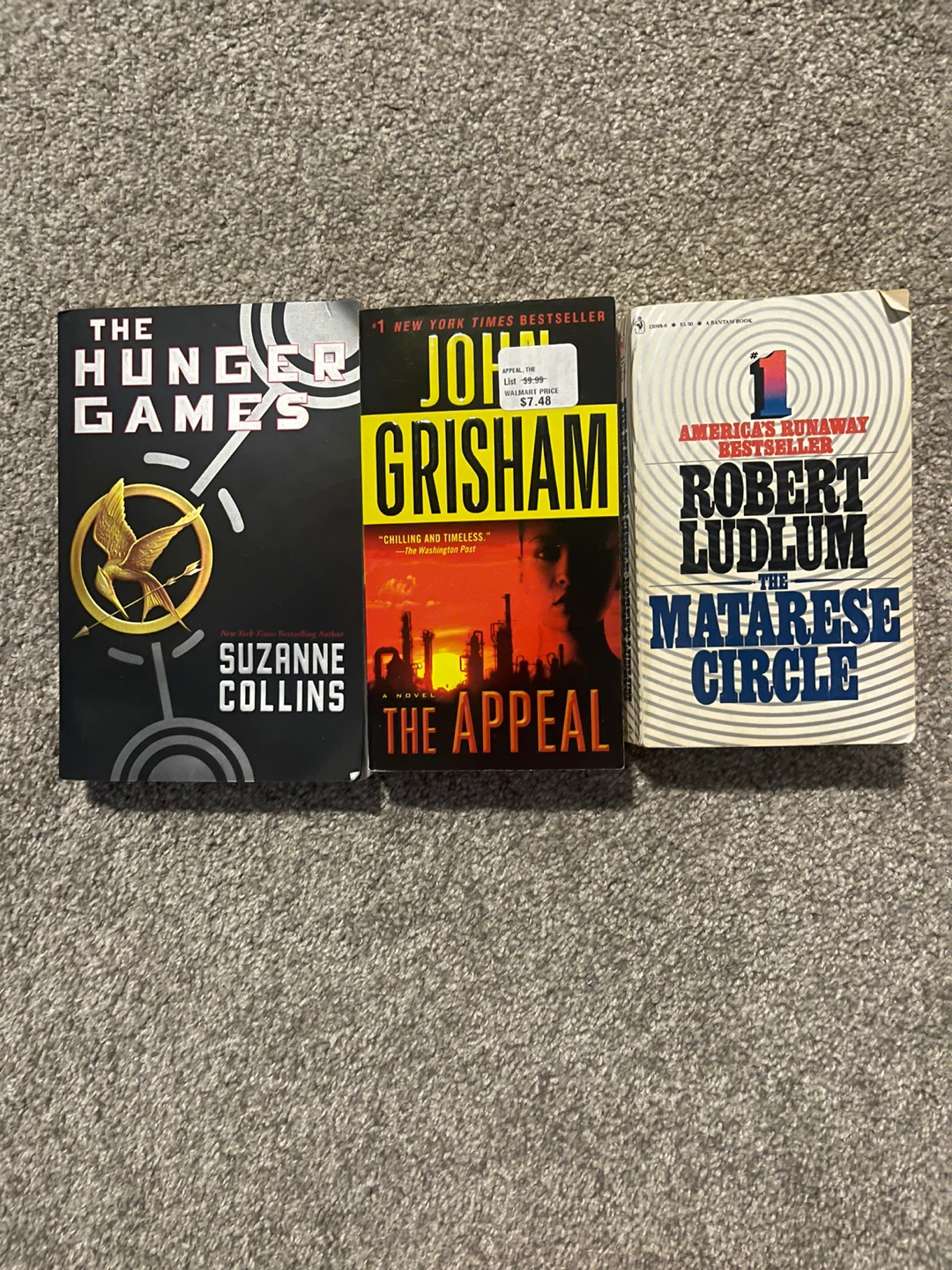 The Hunger Games, The Appeal, The Matarese Circle Books