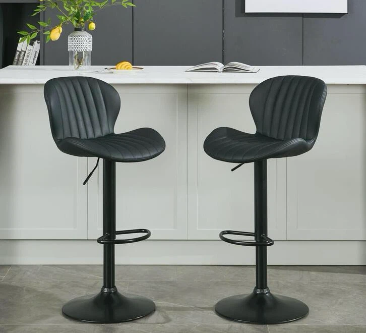 2 Black Barstools