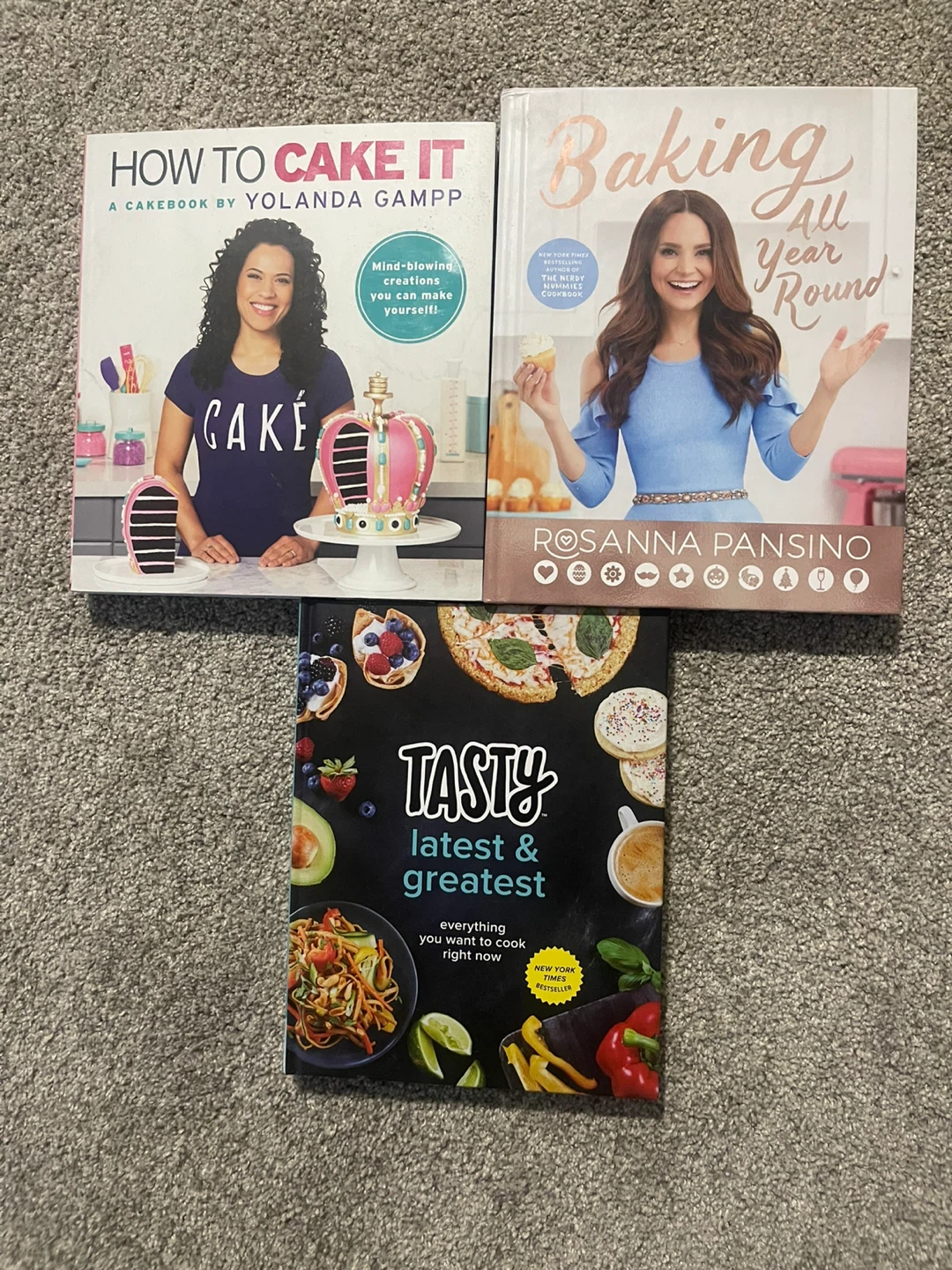 How to Cake It, Baking All Year Round, and Tasty Cookbooks