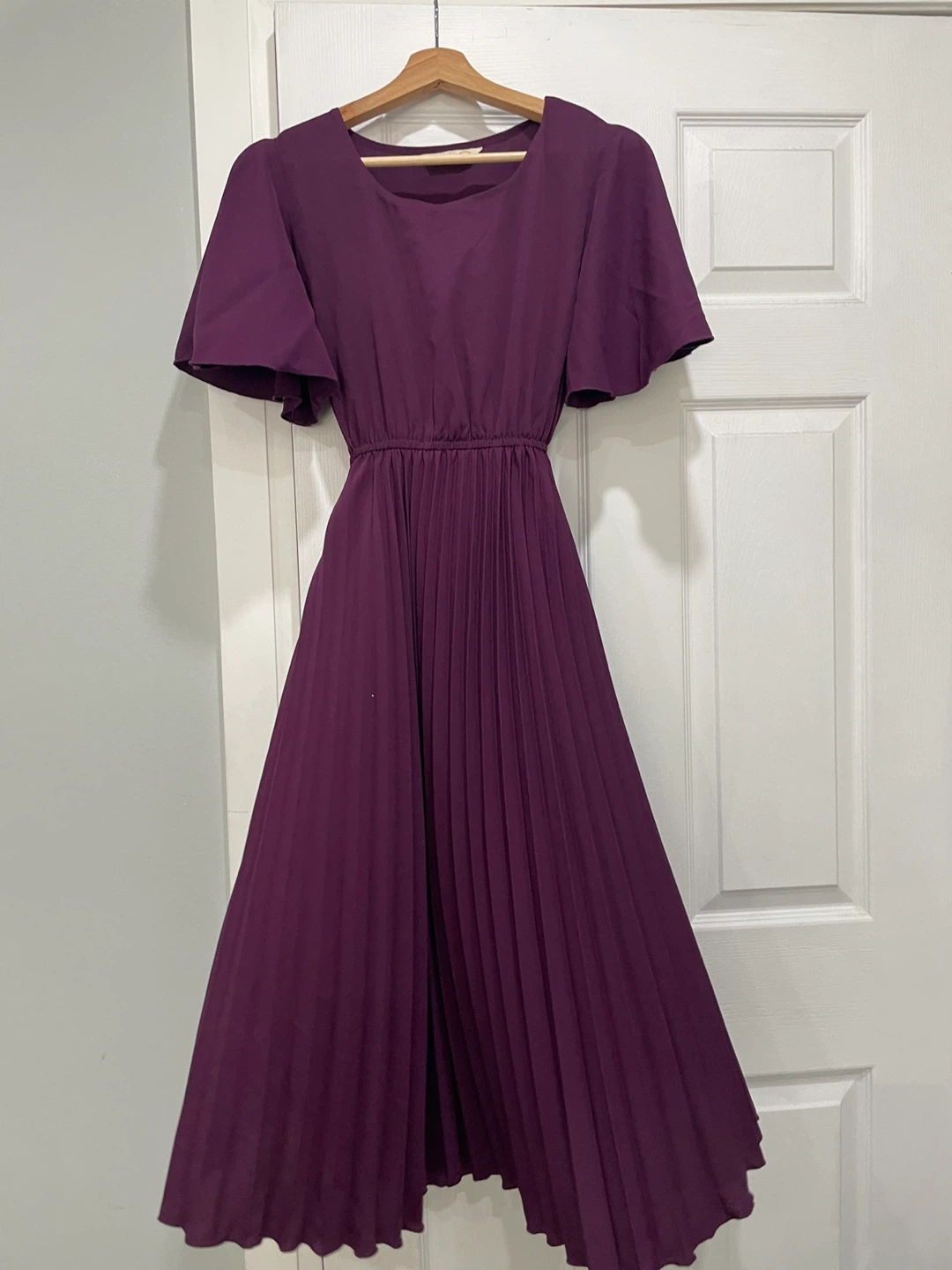 Winners Purple Pleated Midi Dress