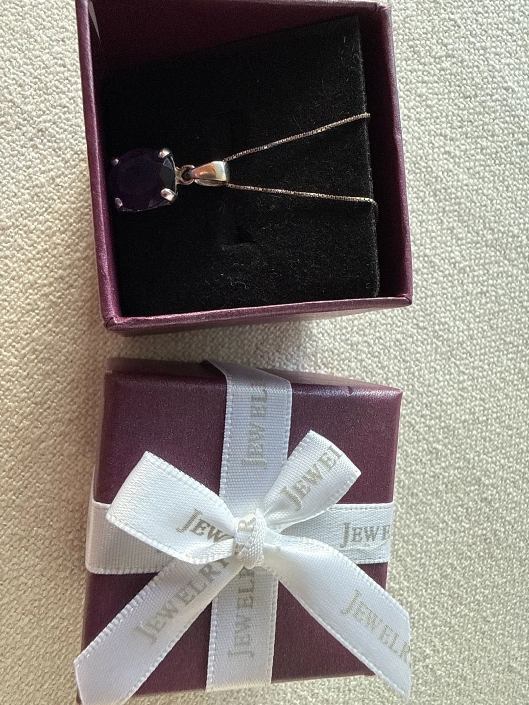 Sterling Silver Amethyst Pendant Necklace