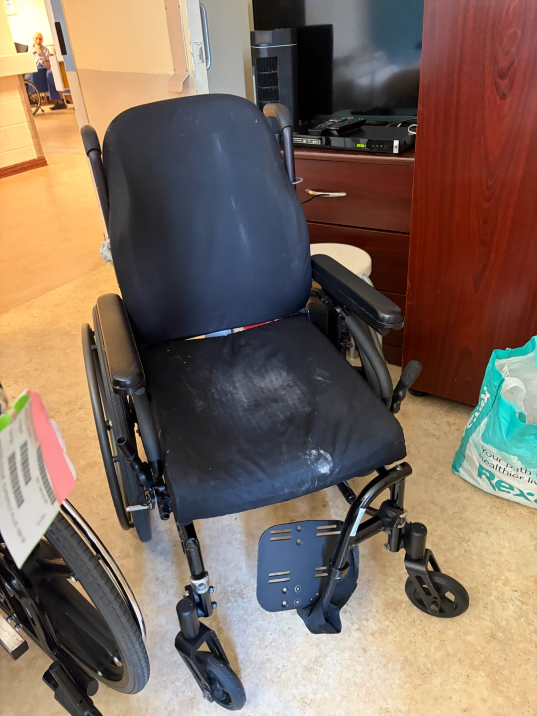 Black Manual Wheelchair
