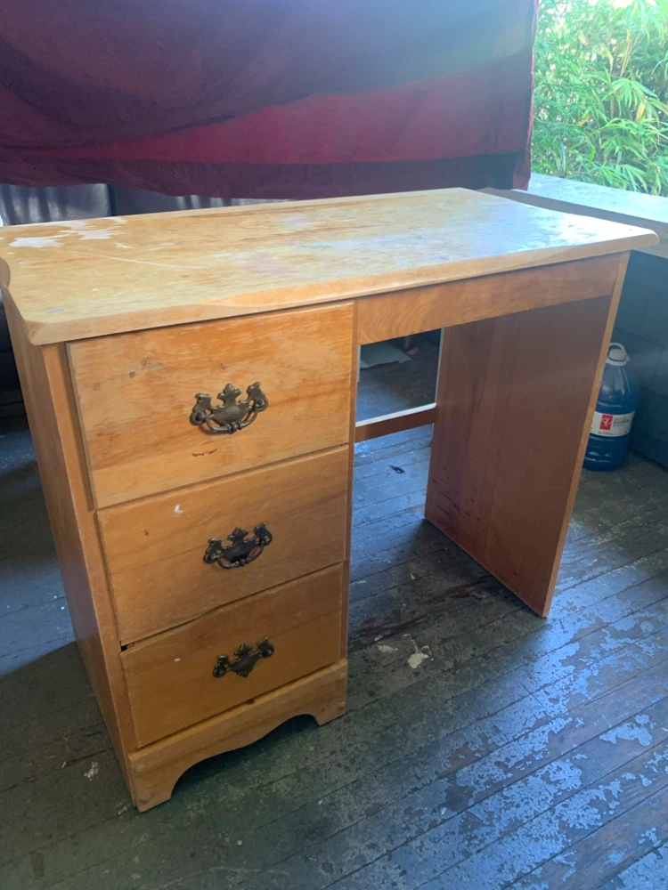 Small vintage wooden desk