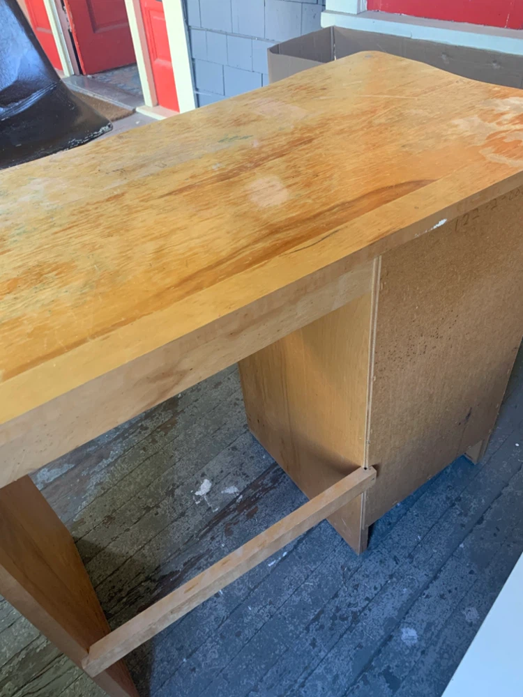 Small vintage wooden desk - photo 3