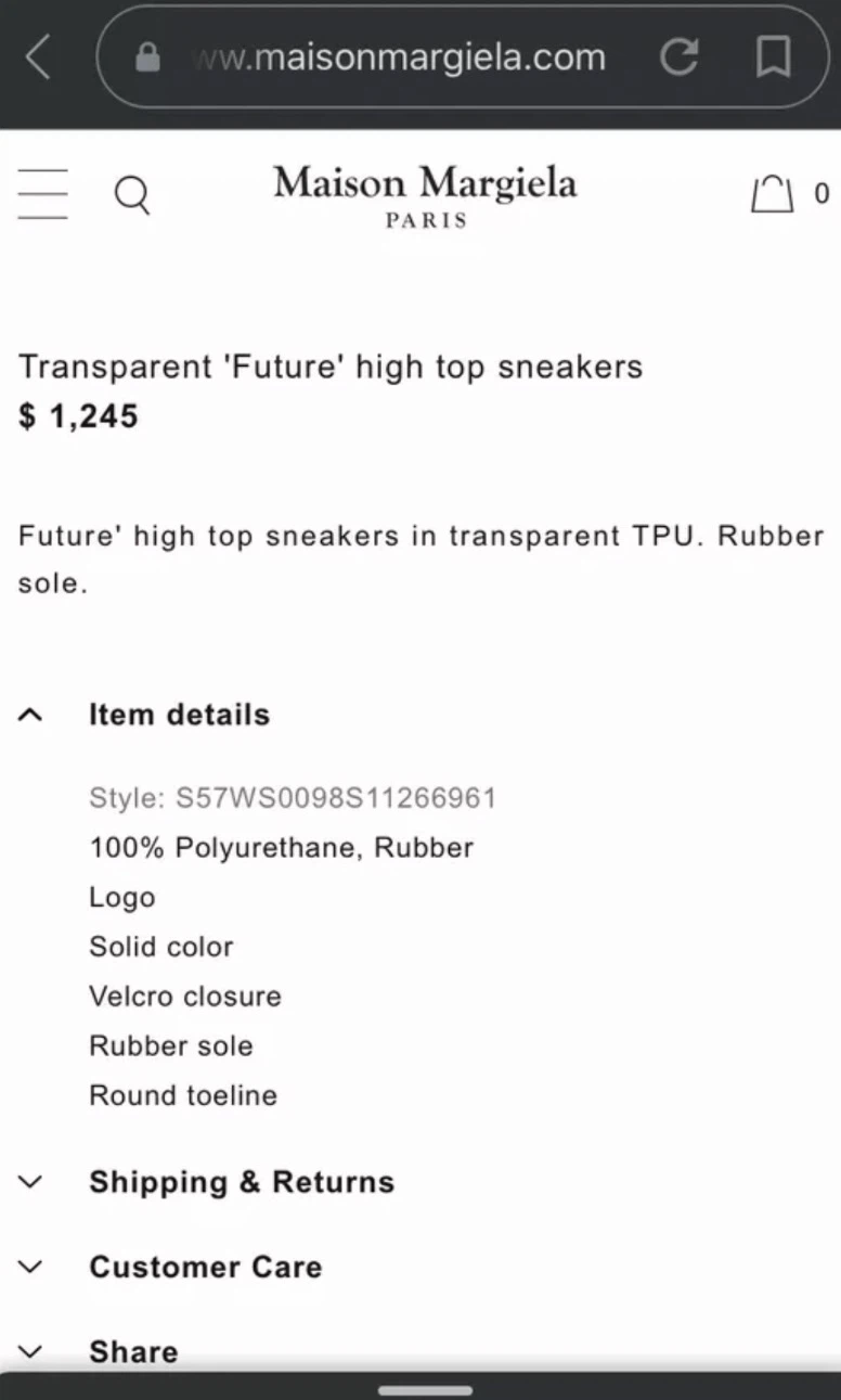 Margiela “Transparent” Future Sneakers - photo 5