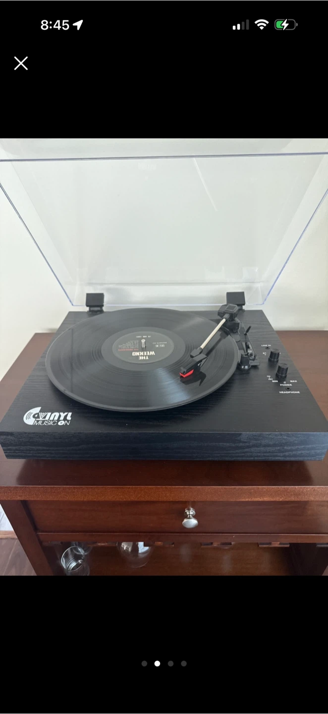 Vinyl Music On Turntable