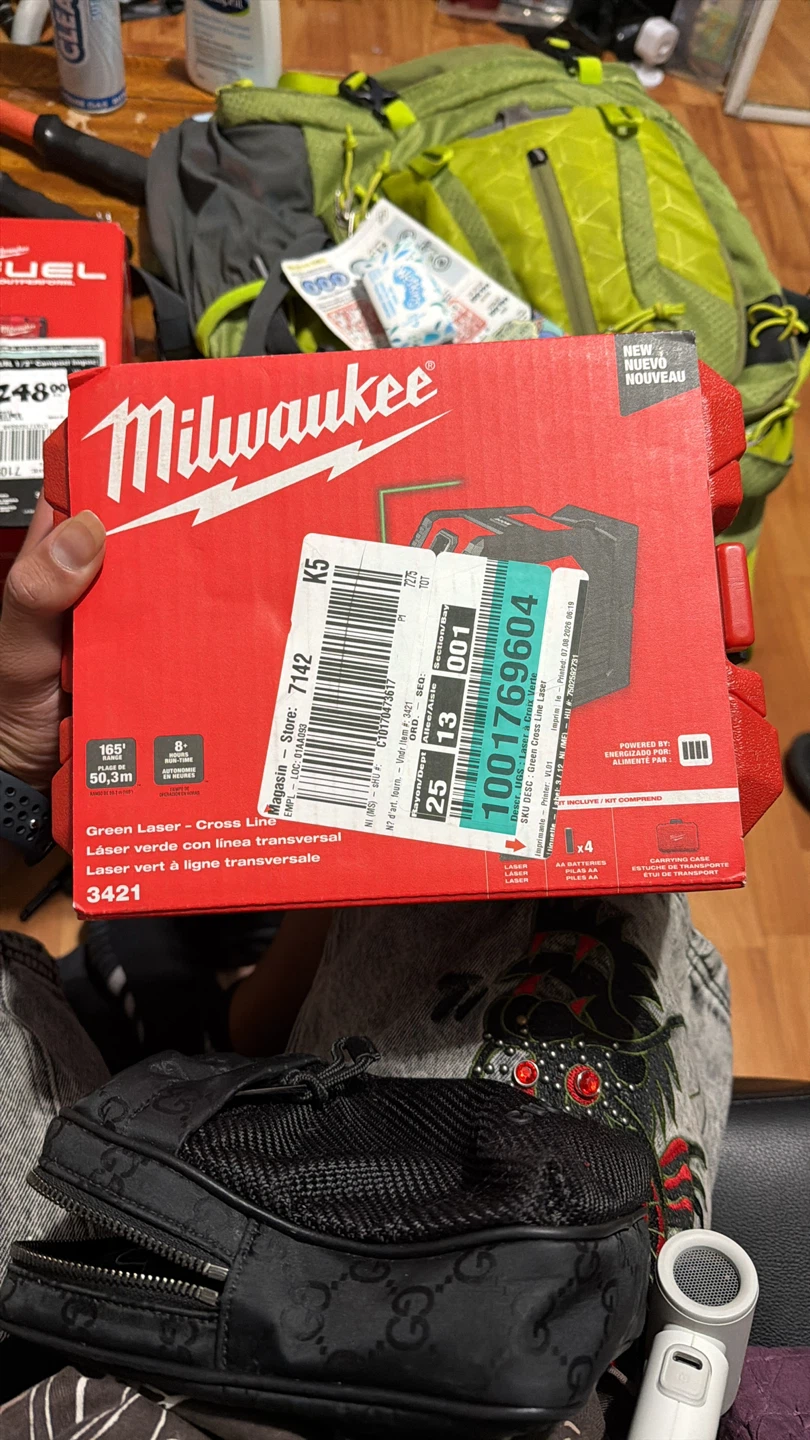 Milwaukee Green Cross Line Laser 3421