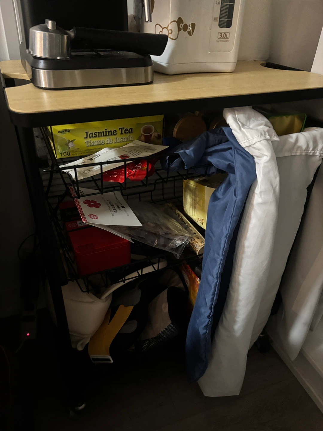 Three-Tier Rolling Storage Cart