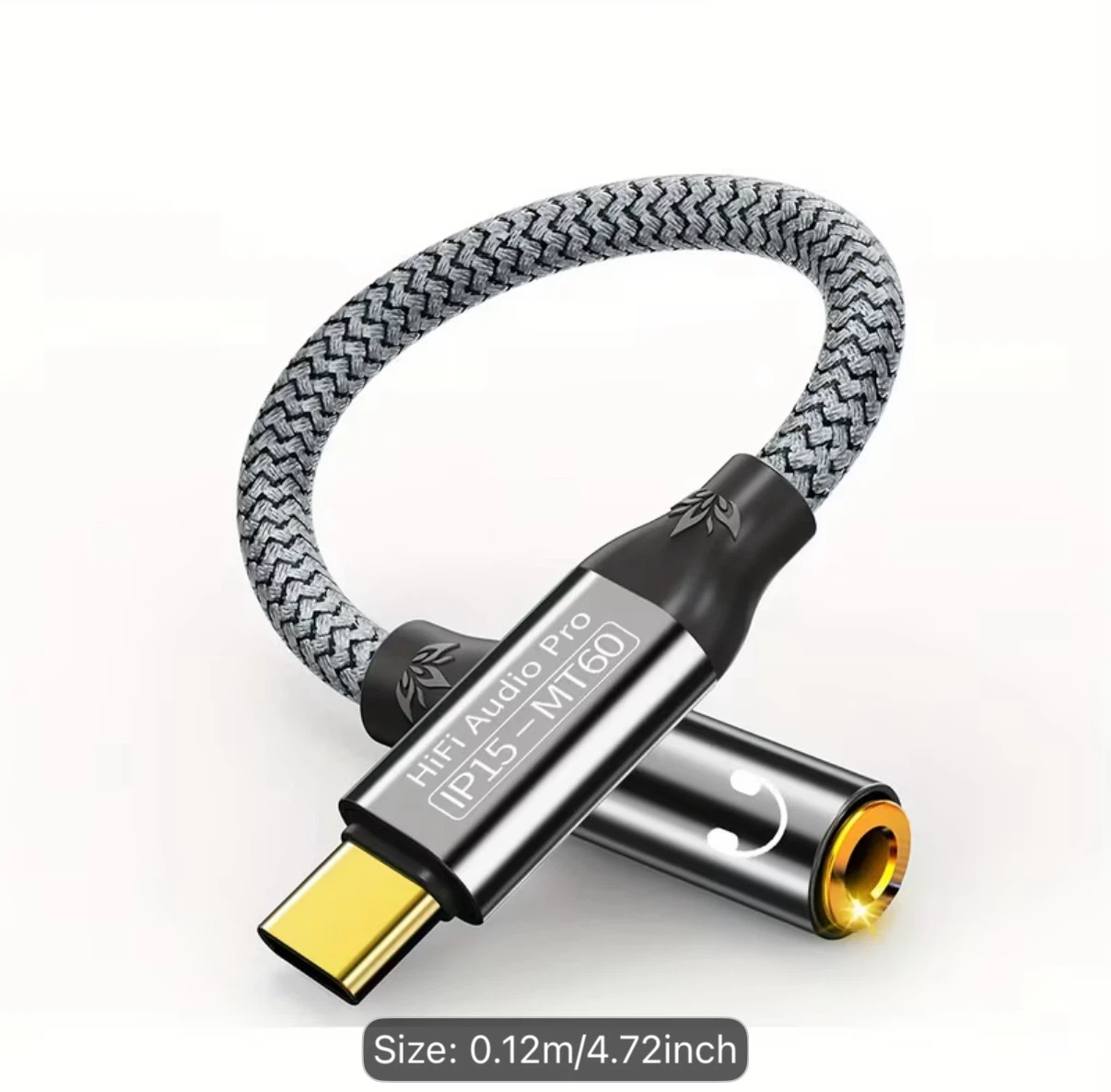 HiFi Audio Pro IP15-MT60 USB-C to 3.5mm Headphone Adapter