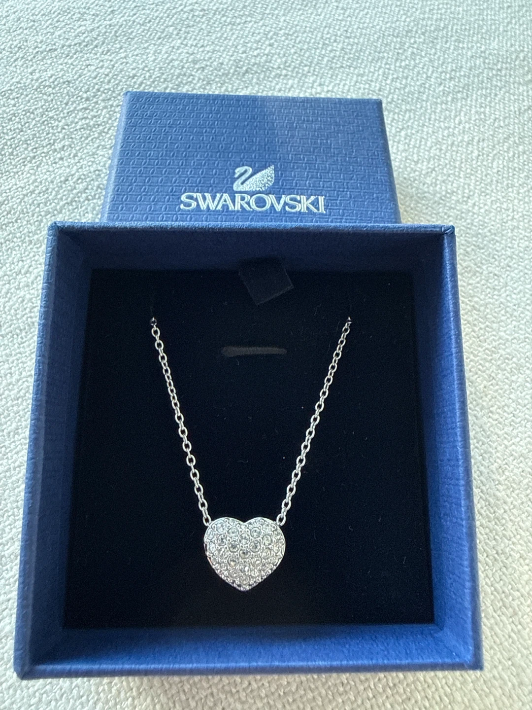 Swarovski Reversible Crystal Heart Pendant Necklace