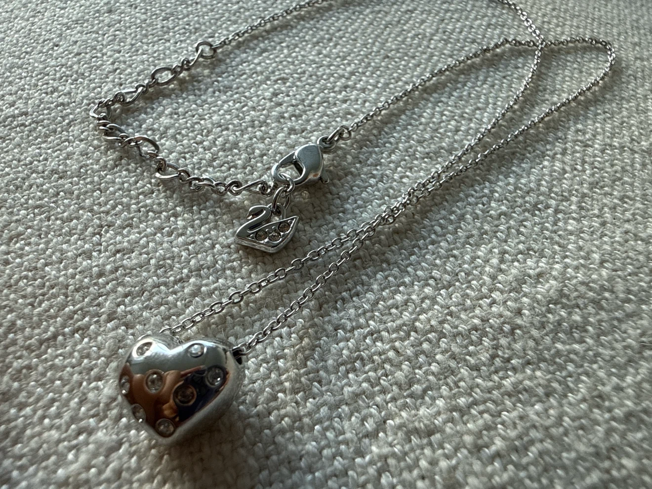 Swarovski Reversible Crystal Heart Pendant Necklace - photo 2