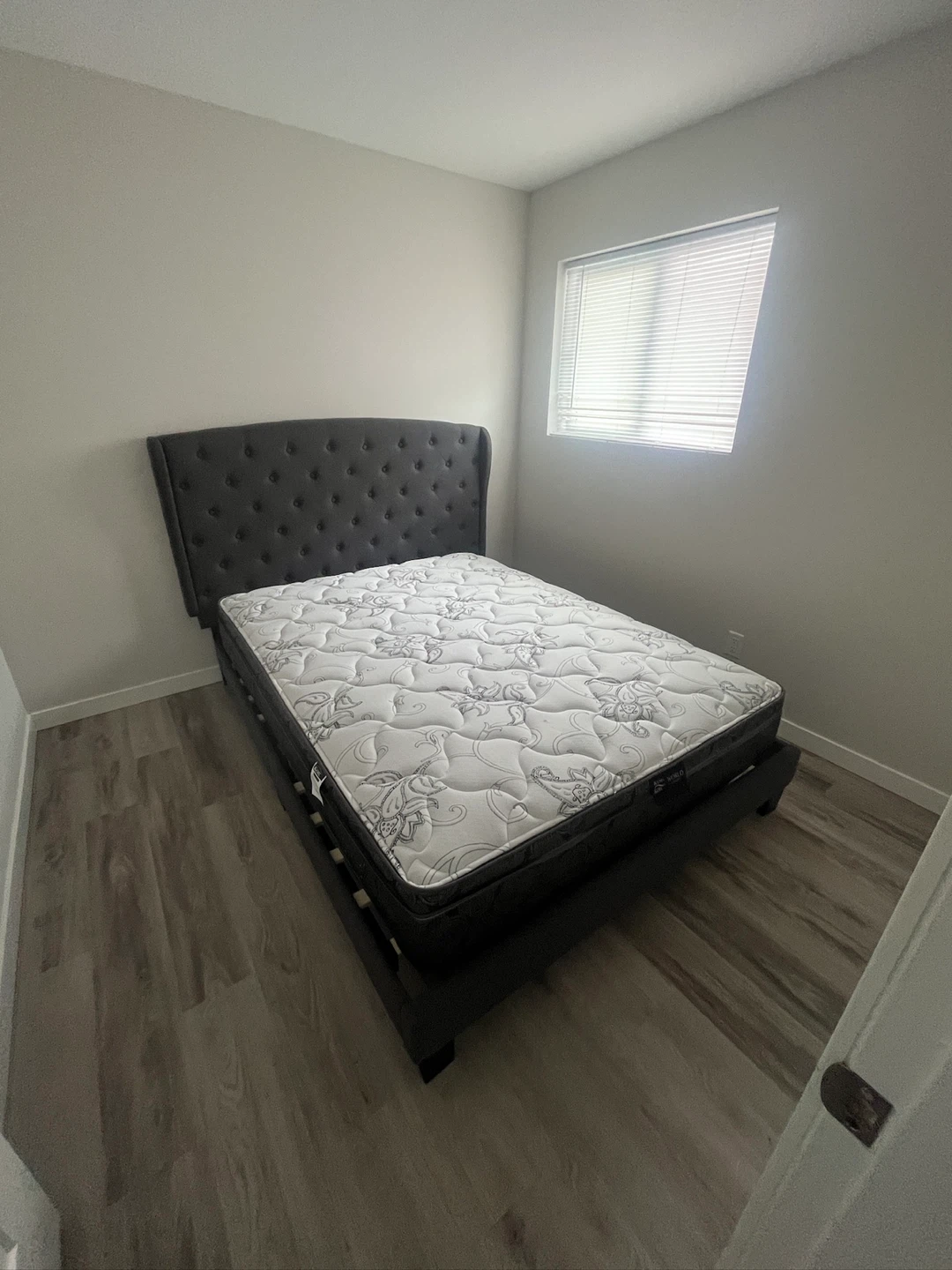 Queen Bed Frame and 10-Inch Mattress for Sale