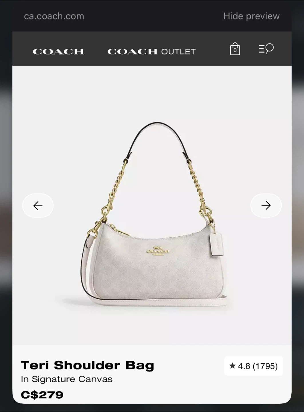 Coach Signature Pattern Shoulder Bag - photo 3